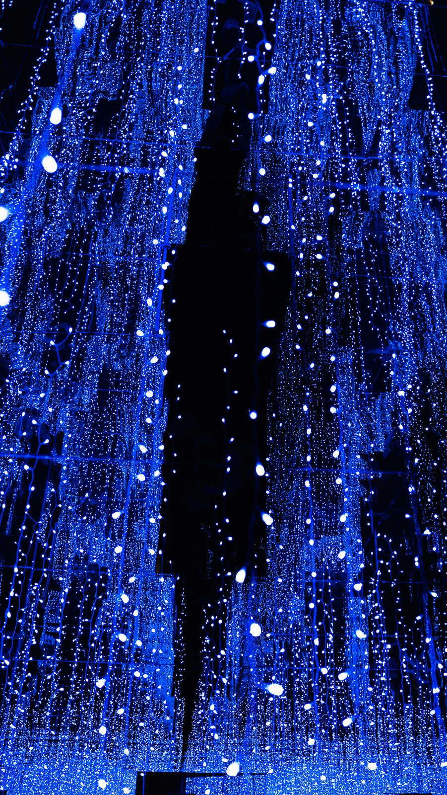 Blauer Lichtraum im DeJa Vu Museum Berlin